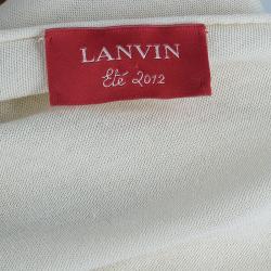 Pre Owned Lanvin Beige Knot Detail Top M