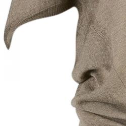 Pre Owned Lanvin Khaki Gathered Short Dress XS