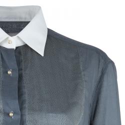 Pre Owned Lanvin Contrast Collar Shirt M