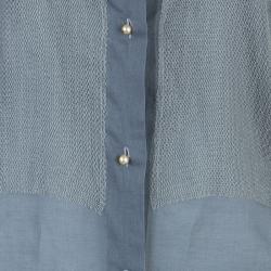 Pre Owned Lanvin Contrast Collar Shirt M