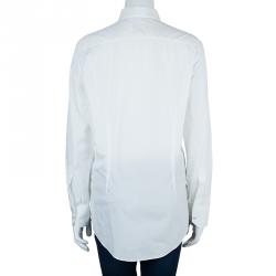 Pre Owned Lanvin White Button Down Shirt M