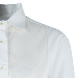 Pre Owned Lanvin White Button Down Shirt M