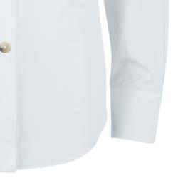 Pre Owned Lanvin White Button Down Shirt M