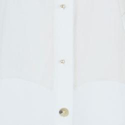 Pre Owned Lanvin White Button Down Shirt M