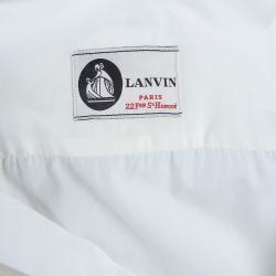 Pre Owned Lanvin White Button Down Shirt M