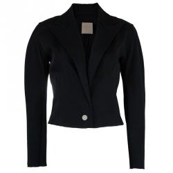 Pre Owned Lanvin Black Cropped Blazer M