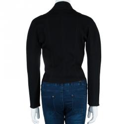 Pre Owned Lanvin Black Cropped Blazer M