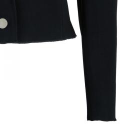 Pre Owned Lanvin Black Cropped Blazer M