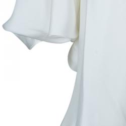 Lanvin White Oversize Silk Top M