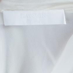 Lanvin White Oversize Silk Top M