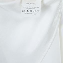 Lanvin White Oversize Silk Top M