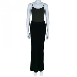 Pre Owned Lanvin Black Maxi Skirt L