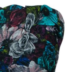 Lanvin Multicolor Floral Print Gown L