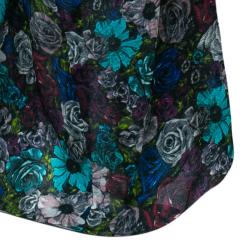 Lanvin Multicolor Floral Print Gown L