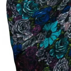 Lanvin Multicolor Floral Print Gown L
