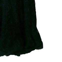 Pre Owned Lanvin Black Lace Strapless Gown M