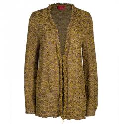 Pre Owned Lanvin Brown Knit Cardigan M
