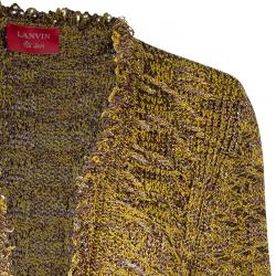 Pre Owned Lanvin Brown Knit Cardigan M
