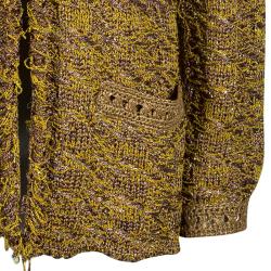 Pre Owned Lanvin Brown Knit Cardigan M