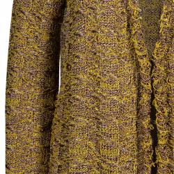 Pre Owned Lanvin Brown Knit Cardigan M