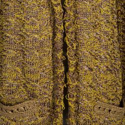 Pre Owned Lanvin Brown Knit Cardigan M