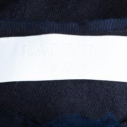 Pre Owned Lanvin Navy Two Pocket Cardigan M