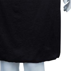 Pre Owned Lanvin Black Silk Skirt S