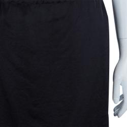 Pre Owned Lanvin Black Silk Skirt S