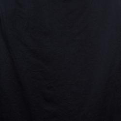 Pre Owned Lanvin Black Silk Skirt S