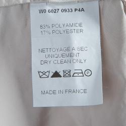 Pre Owned Lanvin Pale Grey Long Sleeve Button Down Oversized Shirt M