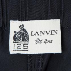 Pre Owned Lanvin Black Draped Harem Pants M