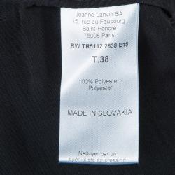 Pre Owned Lanvin Black Draped Harem Pants M