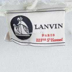 Pre Owned Lanvin White Jersey Embellished Necklace Detail T-Shirt M