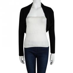Pre Owned Lanvin Black Cashmere Long Sleeve Shrug M