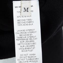 Pre Owned Lanvin Black Cashmere Long Sleeve Shrug M