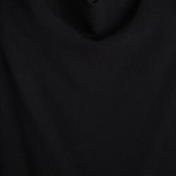 Pre Owned Lanvin Black Silk Oversized Draped Midi Dress S