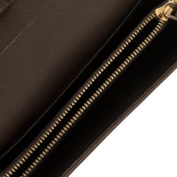 Loewe Carob Brown Leather Continental Wallet