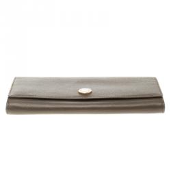 Loewe Carob Brown Leather Continental Wallet