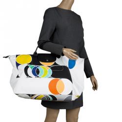 Longchamp Multicolor Printed Nylon Le Pliage Tote