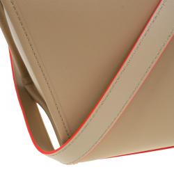 Pre Owned Longchamp Beige Leather Le Pliage Heritage Tote