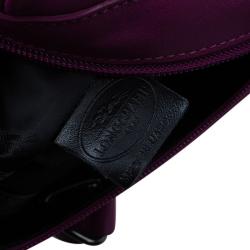 Pre Owned Longchamp Magenta Leather 3D Bowler Bag
