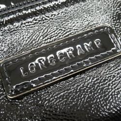 Pre Owned Longchamp Black Patent Leather Legende Verni Crossbody Bag