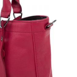 Longchamp Red Leather Small 3D Tote