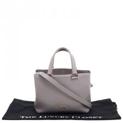 Longchamp Grey Leather Honore Tote