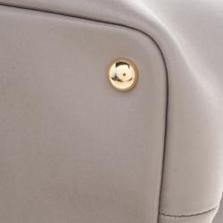 Longchamp Grey Leather Honore Tote