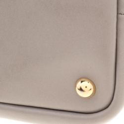 Longchamp Grey Leather Honore Tote