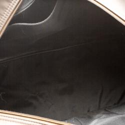 Pre Owned Longchamp Dark Brown Nylon Travel Bag