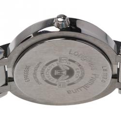 Pre Owned Longines Silver Stainless Steel & Diamonds PrimaLuna Women's Wristwatch 30MM