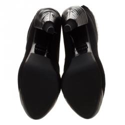 Loriblu Black Suede Platform Ankle Boots Size 37