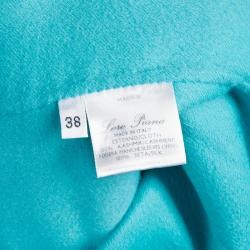 Pre Owned Loro Piana Turquoise Cashmere Blazer S